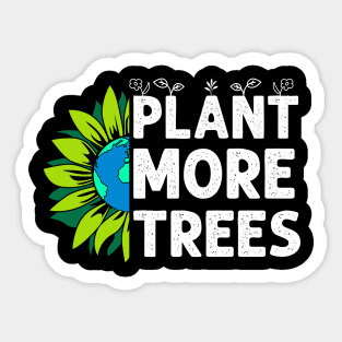 Plant Trees Earth Sunflower Tree Earth Day Arbor Day Sticker